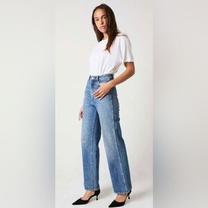 ROLLAS Heidi High Rise Loose Straight Jeans 33